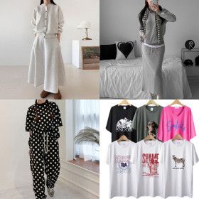 상품 이미지: (10%)민트위니 겨울시즌오프 3900원~오버핏 이 가격 티셔츠 상하세트 투피스 트레이닝세트