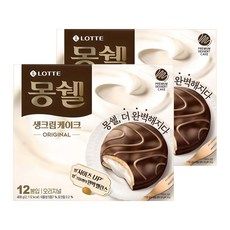 상품 이미지: 몽쉘 생크림케이크 오리지널 12개입, 408g, 2개