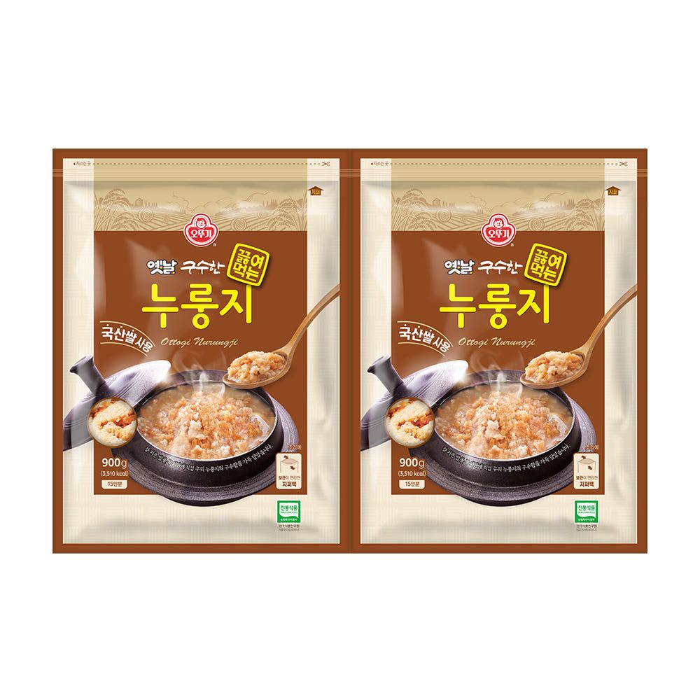 상품 이미지: 오뚜기 옛날 구수한 끓여먹는 누룽지 국산 900g 2개