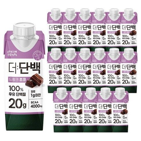 상품 이미지: 더단백 드링크 초코, 250ml, 18개