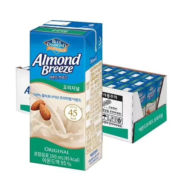 상품 이미지: 아몬드브리즈 오리지널, 190ml, 24개