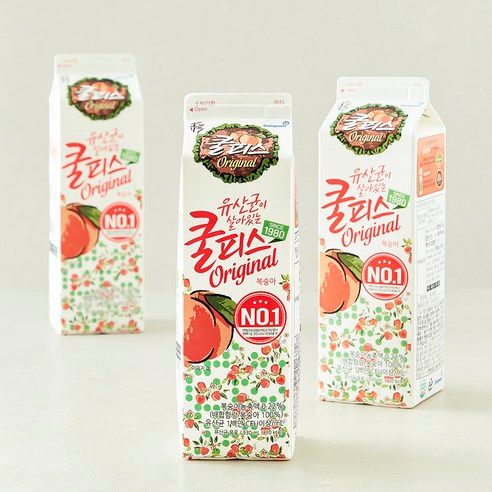 상품 이미지: 소와나무 쿨피스 복숭아, 930ml, 3개