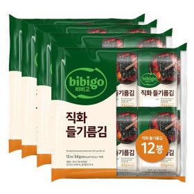 상품 이미지: 비비고 한달 직화 들기름 김 4.5g x12개x4입 (총 48개)