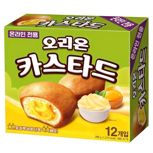 상품 이미지: 오리온 카스타드 12개입, 288g, 1개