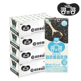 상품 이미지: 콩앤콩 저당두유 검은콩 검은깨 96팩 /고칼슘두유/검은참깨두유