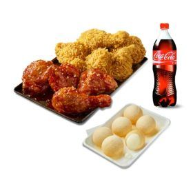 상품 이미지: (BBQ) 황올반+BBQ양념반+크림치즈볼+콜라1.25L