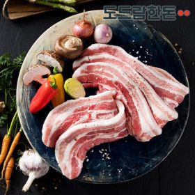 상품 이미지: 도드람한돈 국내산 생 삼겹살 1kg  구이용 / 2팩이상 무료배송