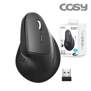 상품 이미지: 버티컬 무선마우스 손목터널증후군 예방 M3163WL 손목보호마우스 인체공학마우스 사무용마우스