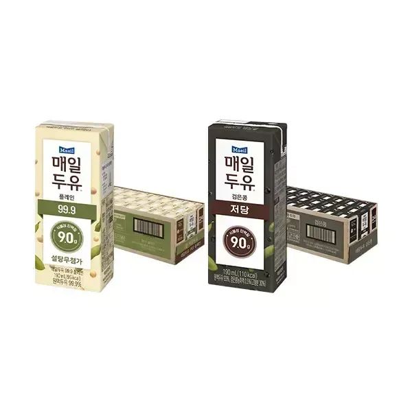 상품 이미지: 매일두유 99.9 190ml, 24개 + 검은콩 190ml, 24개