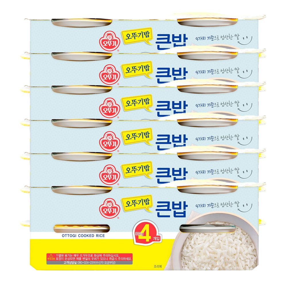 상품 이미지: 오뚜기 맛있는 오뚜기밥 큰밥 300g, 24개
