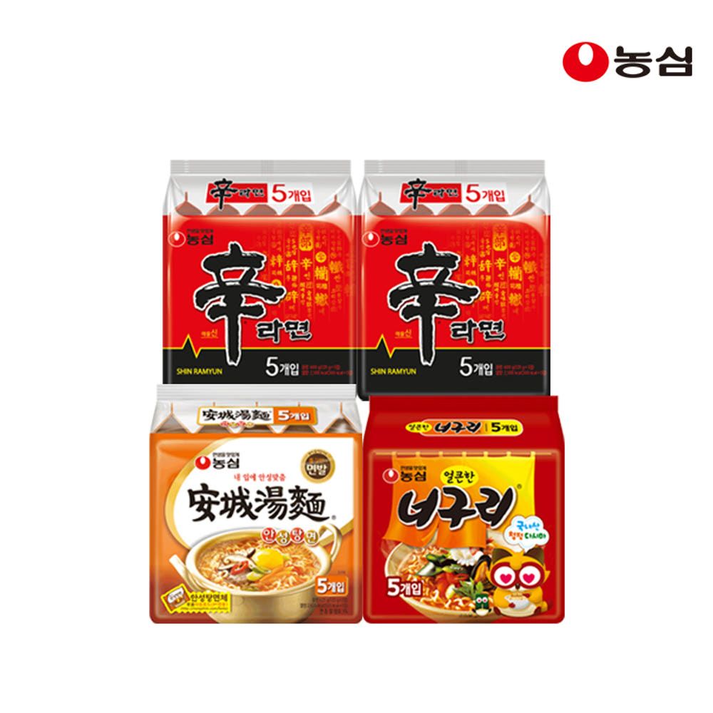 상품 이미지: 농심 신라면 10개+안성탕면 5개+너구리 5개