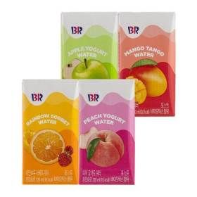 상품 이미지: 배스킨라빈스 과즙워터 4종 120ml 24+24개 (레인보우샤베트/피치요거트/애플요거트/망고탱고)