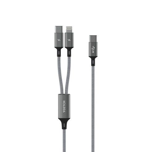 상품 이미지: 요이치 마운틴 로그C C타입 8핀 & C타입 2in1 초고속 충전 케이블