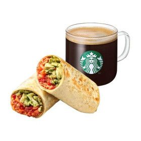 상품 이미지: 따뜻하고 든든하게 카페 아메리카노 T + 바질치킨 토마토 브리또