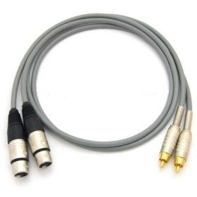 상품 이미지: 카나레 캐논/XLR(암)-RCA(수) 케이블 1조 0.5M-4M / 언발란스 변환 / 음향방송