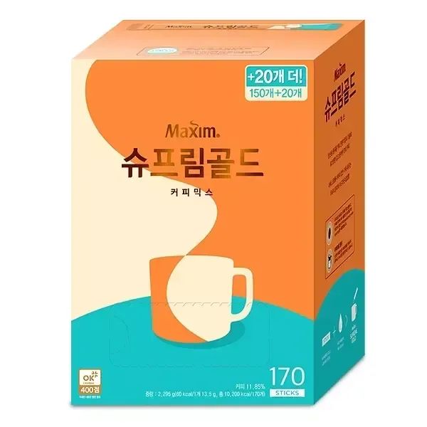 상품 이미지: 맥심 슈프림 골드 커피믹스 170개입