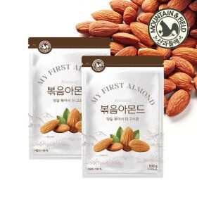 상품 이미지: 산과들에 25년 햇아몬드 생산당일출고 당일볶음아몬드 1kg (500g+500g)