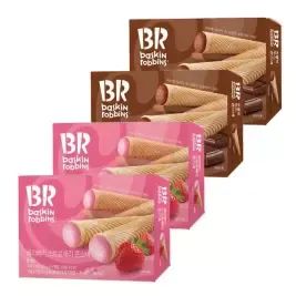 상품 이미지: 배스킨라빈스 콘스낵 2종 초콜릿무스/베리베리 스트로베리 54g x 4개