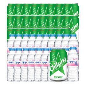 상품 이미지: 칠성사이다 350ml 24캔+아이시스8.0 300ml 20펫