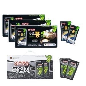 상품 이미지: 삼육두유 블랙푸드 세트 총 80팩 (검은콩과칼슘 두유 3박스(60팩)+흑임자 두유 1박스(20팩))