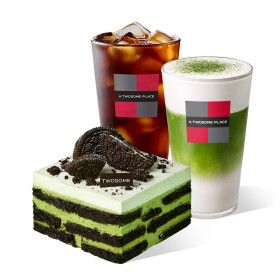 상품 이미지: (투썸플레이스) 떠먹는 말차 아박 + 말차 크림 라떼 R + 아메리카노 R