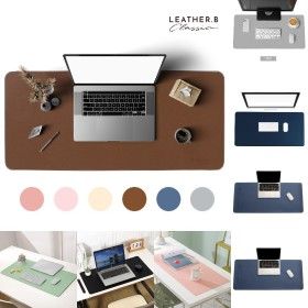 상품 이미지: 레더비 가죽 장패드 데스크 매트 90x40cm 국내제조/데스크매트/키보드/대형/방수/마우스패드/PC/책상