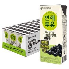 상품 이미지: 연세두유 뼈를 생각한 고칼슘 두유 검은콩, 190ml, 24개
