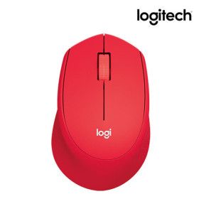 상품 이미지: 로지텍코리아 정품 무소음 무선 마우스 M331 레드 색상