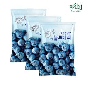 상품 이미지: 자연원 두번엄선한 냉동블루베리(미국) 1.13kg x 3팩
