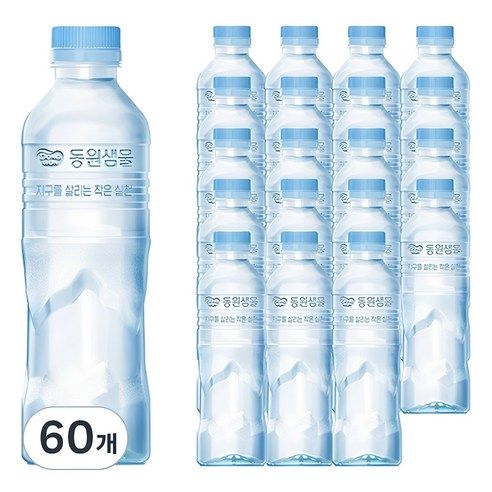 상품 이미지: 동원샘물 무라벨, 500ml, 60개