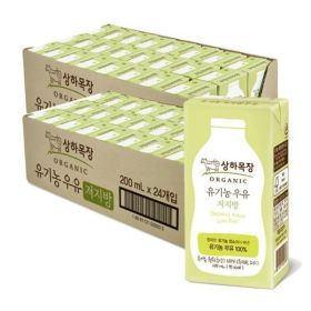 상품 이미지: 상하목장 유기농 저지방 멸균우유 200ML 48팩