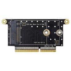 상품 이미지: 컴스 M2 변환 컨버터 A사 노트북 Pro A1708 to NGFF SSD KEY M 변환 카드, IF679, 1개