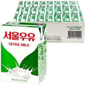 상품 이미지: 서울우유 멸균우유 200ml x 24개 / 음료수