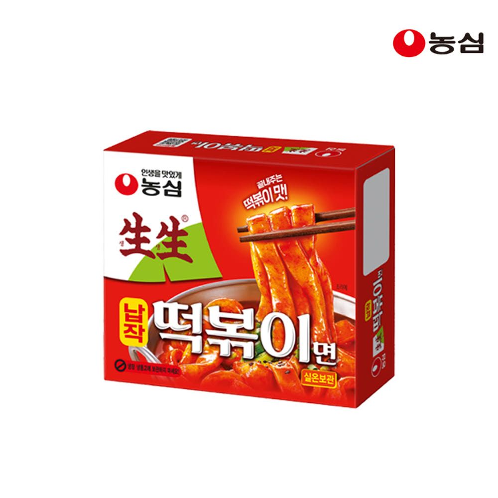 상품 이미지: 농심 생생납작떡볶이면 258g, 10개