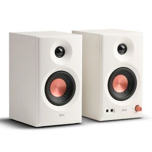 상품 이미지: BR-Monitor5 컴퓨터스피커 블루투스 모니터 스피커 액티브+패시브 게이밍 북쉘프 데스크탑 노트북 화이트