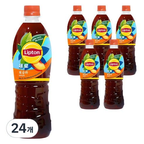 상품 이미지: 립톤 제로 복숭아 아이스티, 500ml, 24개