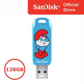 상품 이미지: 샌디스크 3.2 USB 메모리 128GB 128기가 SDCZIS 귀여운 캐릭터 스머프 USB 대용량 유에스비 ENL