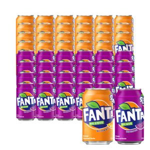 상품 이미지: 환타 오렌지+포도 350ml 48캔 (각 24개)