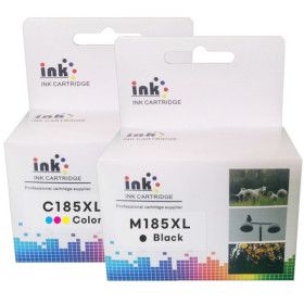 상품 이미지: 대용량 (검정+컬러) 잉크 세트 INK-M185 C185 XL 삼성 SL-J1680 J1683 J1685 J1780 J1785 W DW 호환 재생