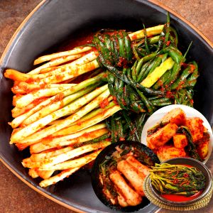 상품 이미지: 갓고파 100% 우리농산물 오직 지마켓 / 맛있는 전라도 파김치 1kg 외 여수김치모음 / 봄맞이 최저판매