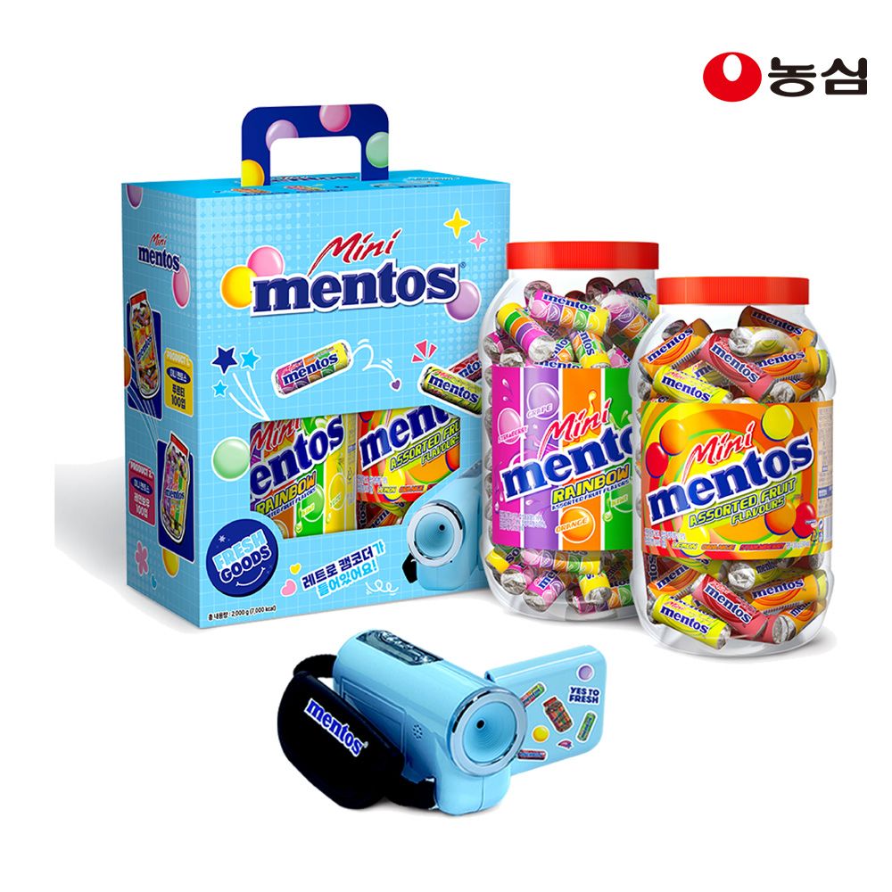 상품 이미지: [네이버 단독] 멘토스 레트로 캠코더 기획팩