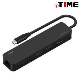 상품 이미지: IPTIME UC306HDMI-1G USB3.1 TYPE-C 기기비트 랜 어댑터 6IN1 멀티 허브 USB 2포트 PD HDMI 스타배송