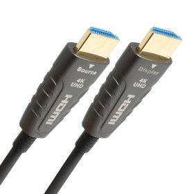 상품 이미지: AOC하이브리드 광 4K HDMI케이블 20M 2.0V 60Hz장거리전송 리피터 증폭기선 모니터 빔프로젝터 TV 셋탑박스