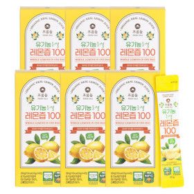 상품 이미지: 100% 유기농 리얼 레몬즙 20g 14포 X 6박스(총84포)