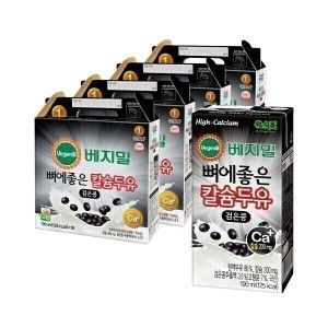 상품 이미지: 베지밀 뼈에좋은 칼슘 검은콩 두유 190ml 64팩