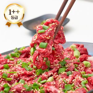 상품 이미지: (신선집중) 엄마네한우 1++등급 투뿔 한우 신선 육회 200g + 200g (총 400g)