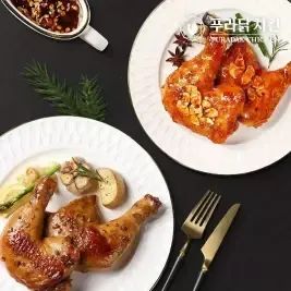 상품 이미지: [내일도착] 푸라닭 1.5배더큰 오븐 통닭다리 구이 250g X 6팩