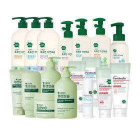 상품 이미지: 그린핑거 보습 BEST 기획전 힘센보습/판테딘/촉촉한자연보습 바디워시 샴푸 로션 크림 X 2EA