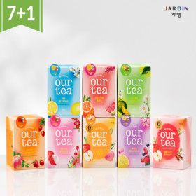 상품 이미지: 쟈뎅 아워티 허브티 과일음료 8종 모음전 /7+1 총 8T 8박스(64T) 7박스 주문시 1박스 증정