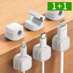 상품 이미지: 6P+6P 케이블 클립 선정리홀더 자석 고정 충전기 전선정리